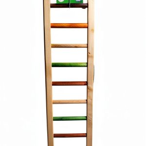 A&E Cage Company 001452 Happy Beaks Wooden Hanging Ladder Multicolored, 25 in-0