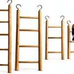 Wooden Bird Ladder by Quilax 4 Piece Set for Parrots-0