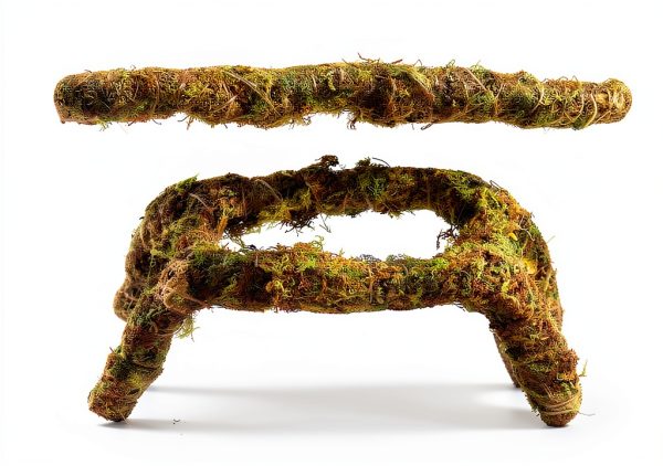 15 Inch Hermit Crab Climbing Toys NANEEZOO Accessory with Real Moss-3