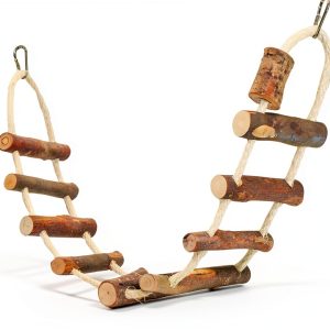 Sisal Rope Ladder - Natural Interactive Climbing Cage Accessory - for Sugar Gliders, Squirrels, Degus, Marmosets, Monkeys, Rats, Parrots, Birds, Hamsters, Gerbils & Other Small Pets-0