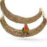 Bird Seagrass Mat Kathson 2 Pc 29.5x7in Hammock Ladder with Hooks-0