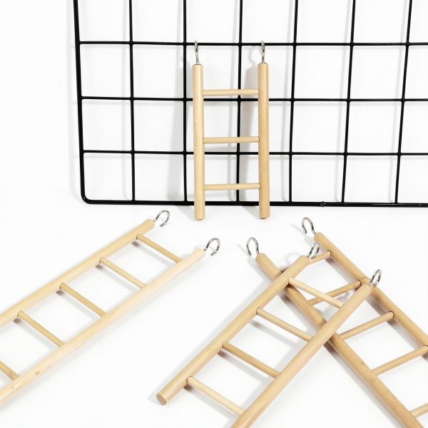 Wooden Bird Ladder by Quilax 4 Piece Set for Parrots-6