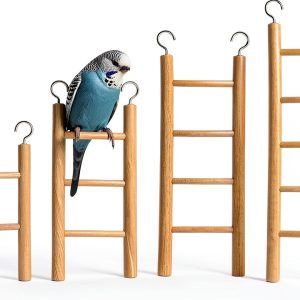 Wooden Bird Ladder 4 Sizes by EupHHonycs with Stainless Steel Hooks-0