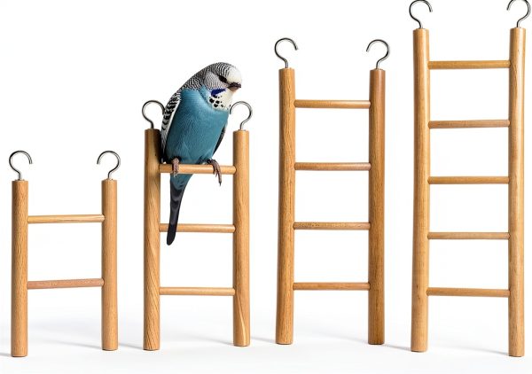 Wooden Bird Ladder 4 Sizes by EupHHonycs with Stainless Steel Hooks-0